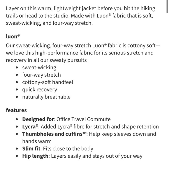 Lululemon Define Jacket Luon - Picture 6 of 6